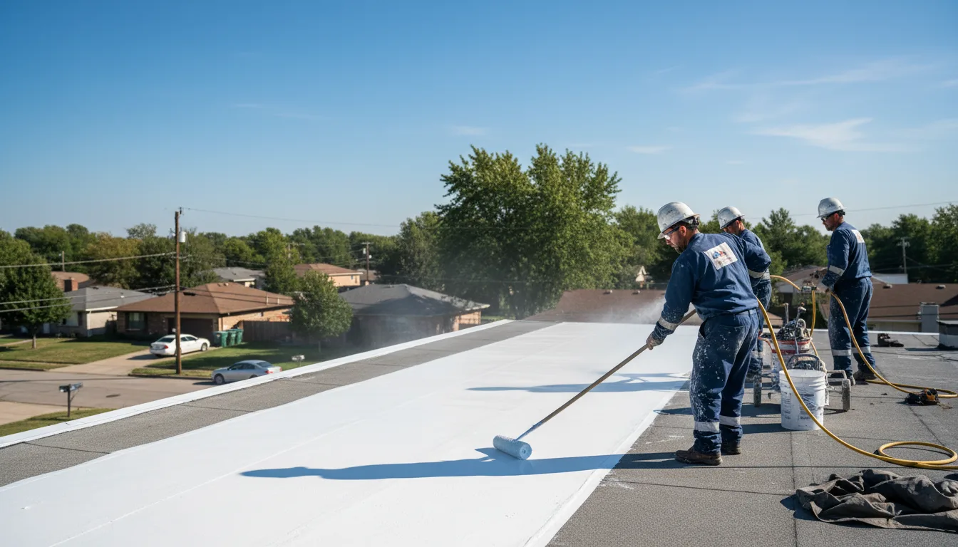 Commercial roof coating in Westfield Center, OH near me